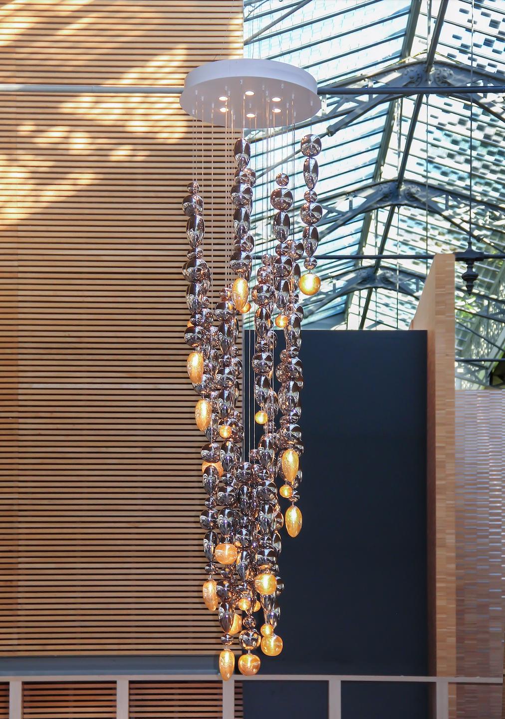 Nuage Mouth-Blown Glass Pendant Light en venta 2