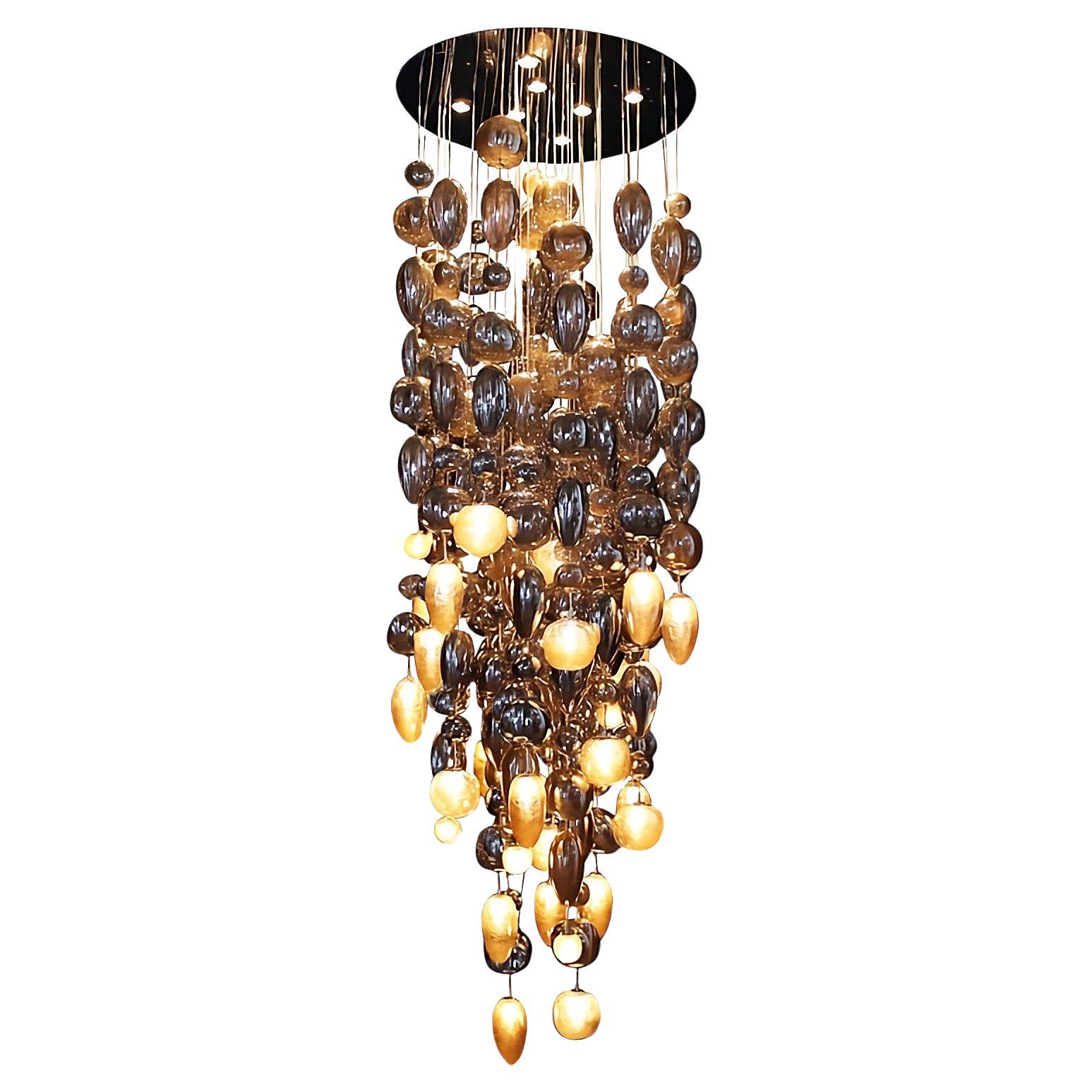 Nuage Mouth-Blown Glass Pendant Light en venta