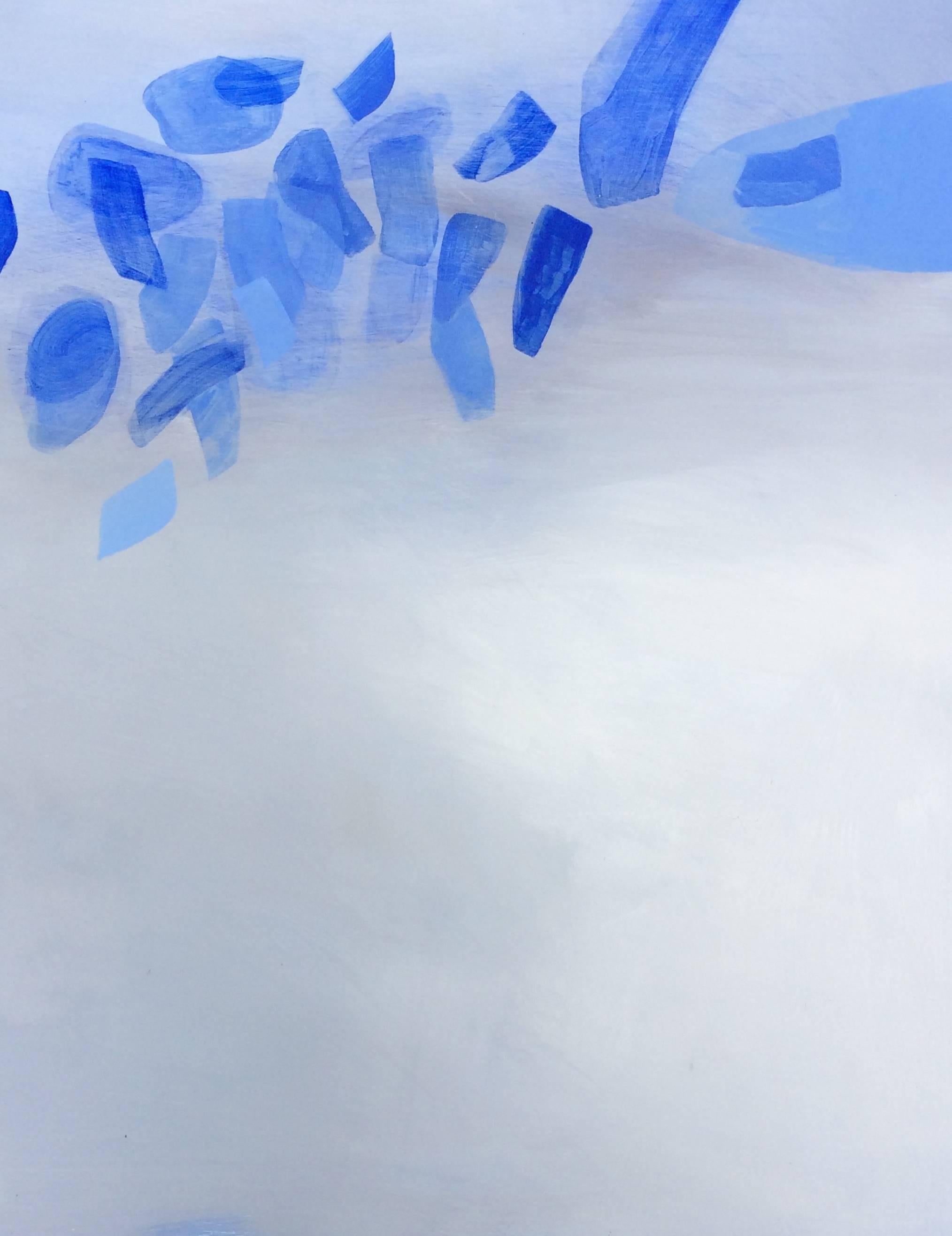 Nuala Clarke Abstract Painting - sky coulored iii