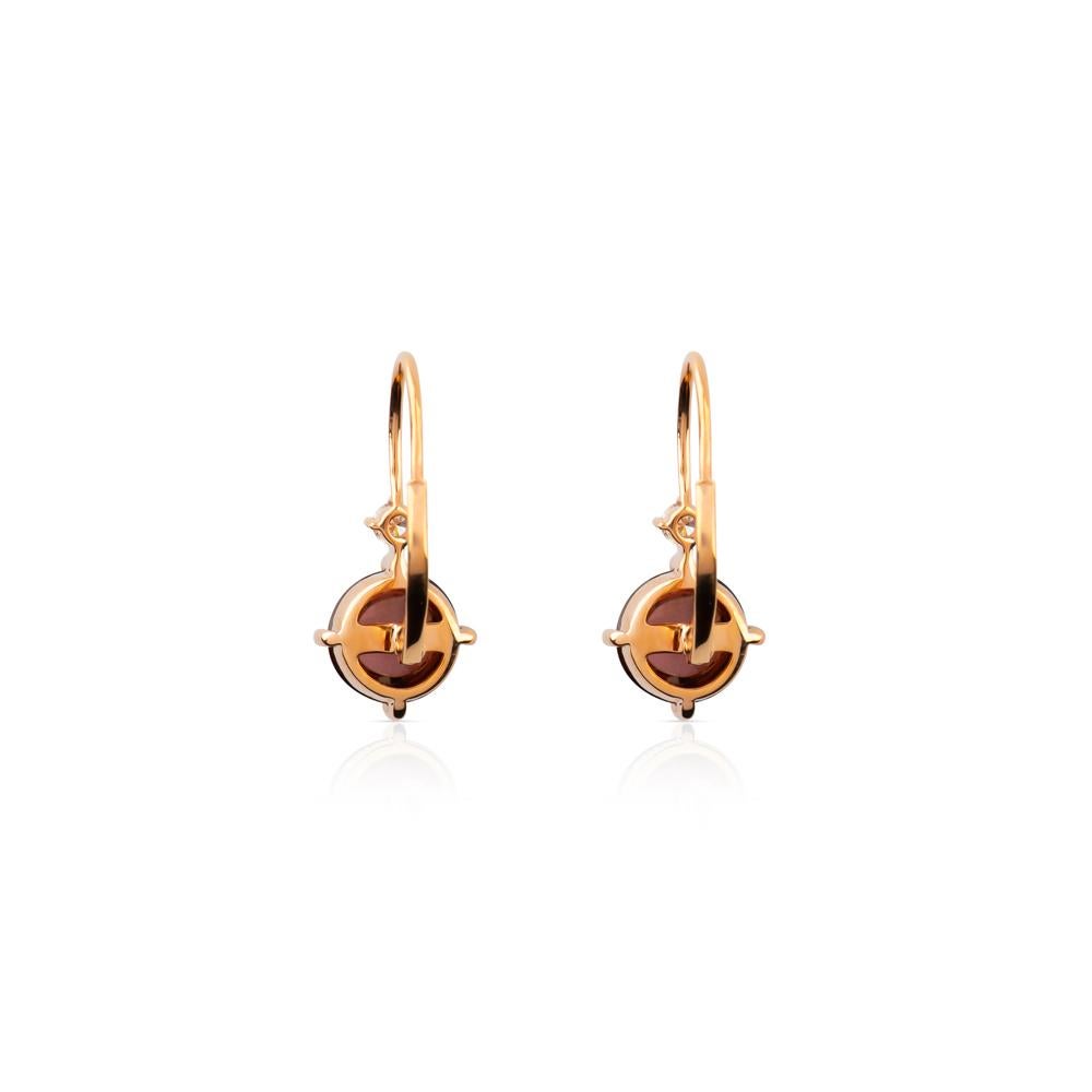 Zorab Creation Boucles d'oreilles nuances en tourmaline rose fraise de 5,10 carats Neuf - En vente à San Diego, CA