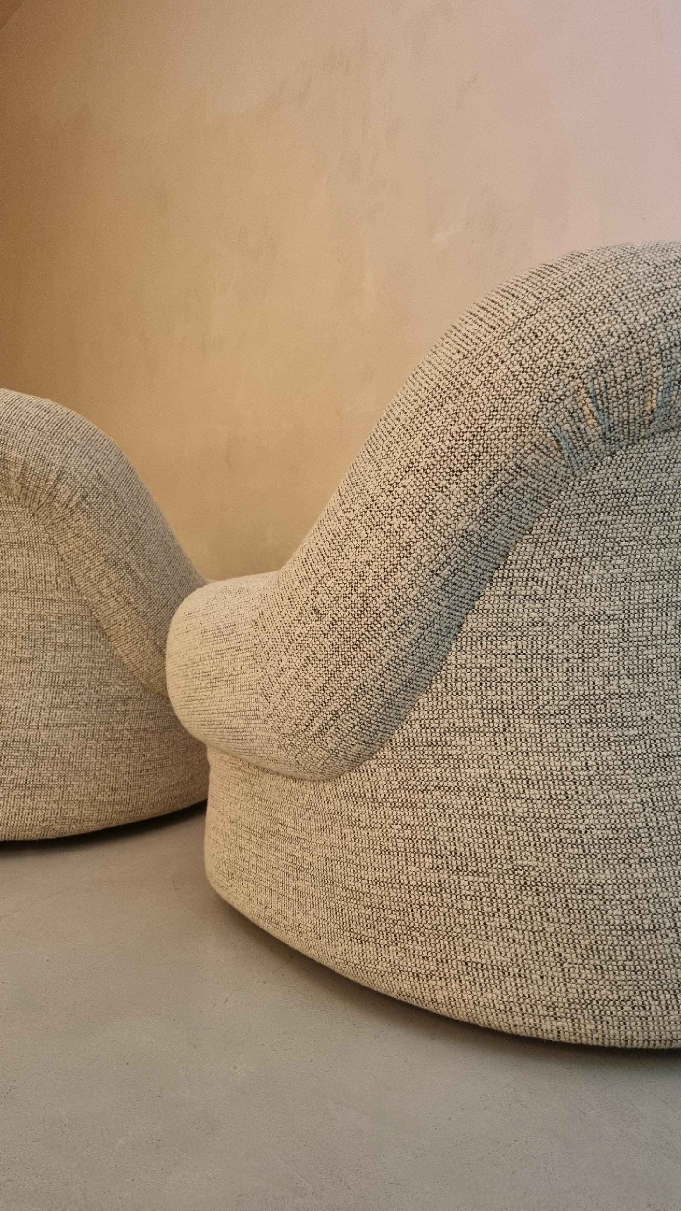 Nuava armchairs designed by Emilio Guarnacci & Felix Padovano for 1P 1969 1