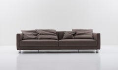 Divano Nube Italia Book Nest in tessuto marrone di Carlo Colombo