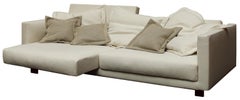 Nube Italia Book Nest Sofa in Light Cream Fabric by Carlo Colombo