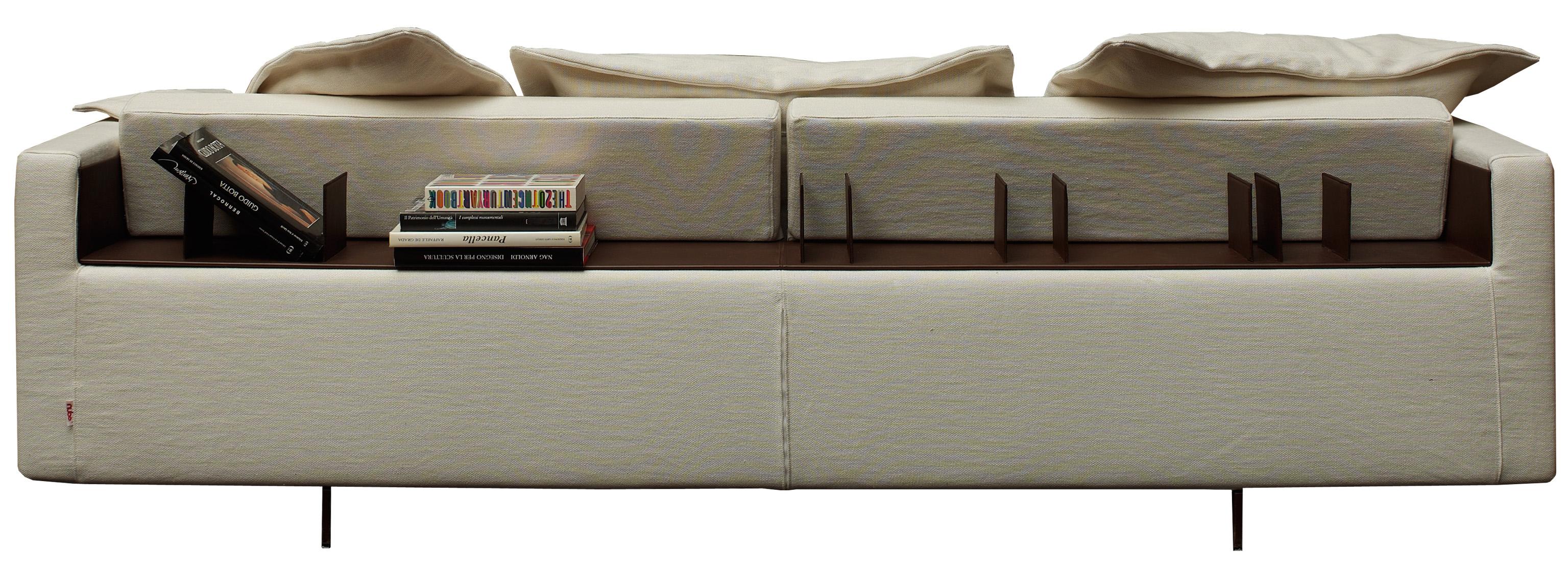 Moderne Canapé Nube Italia Book Nest en tissu crème clair de Carlo Colombo en vente