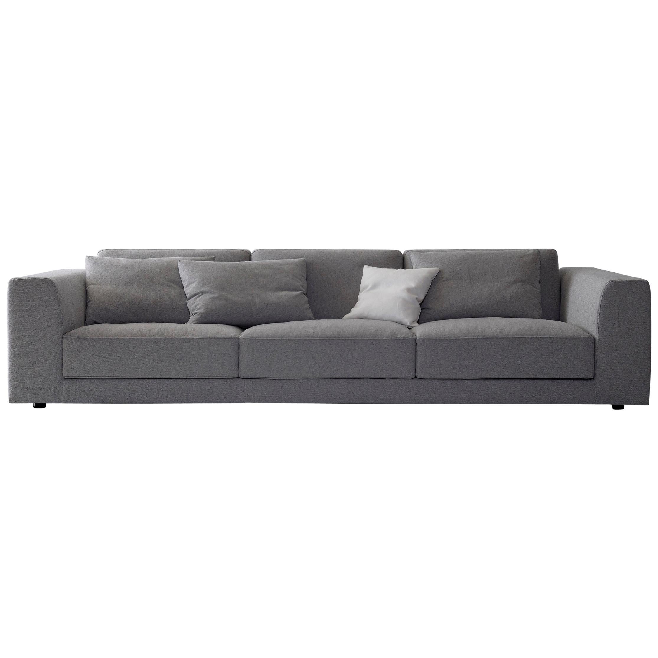 Nube Italia Bryant 012 Sofa in Dark Gray Fabric by Marco Corti For Sale