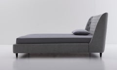 Nube Italia Chloe Bed in Gray by Marco Corti