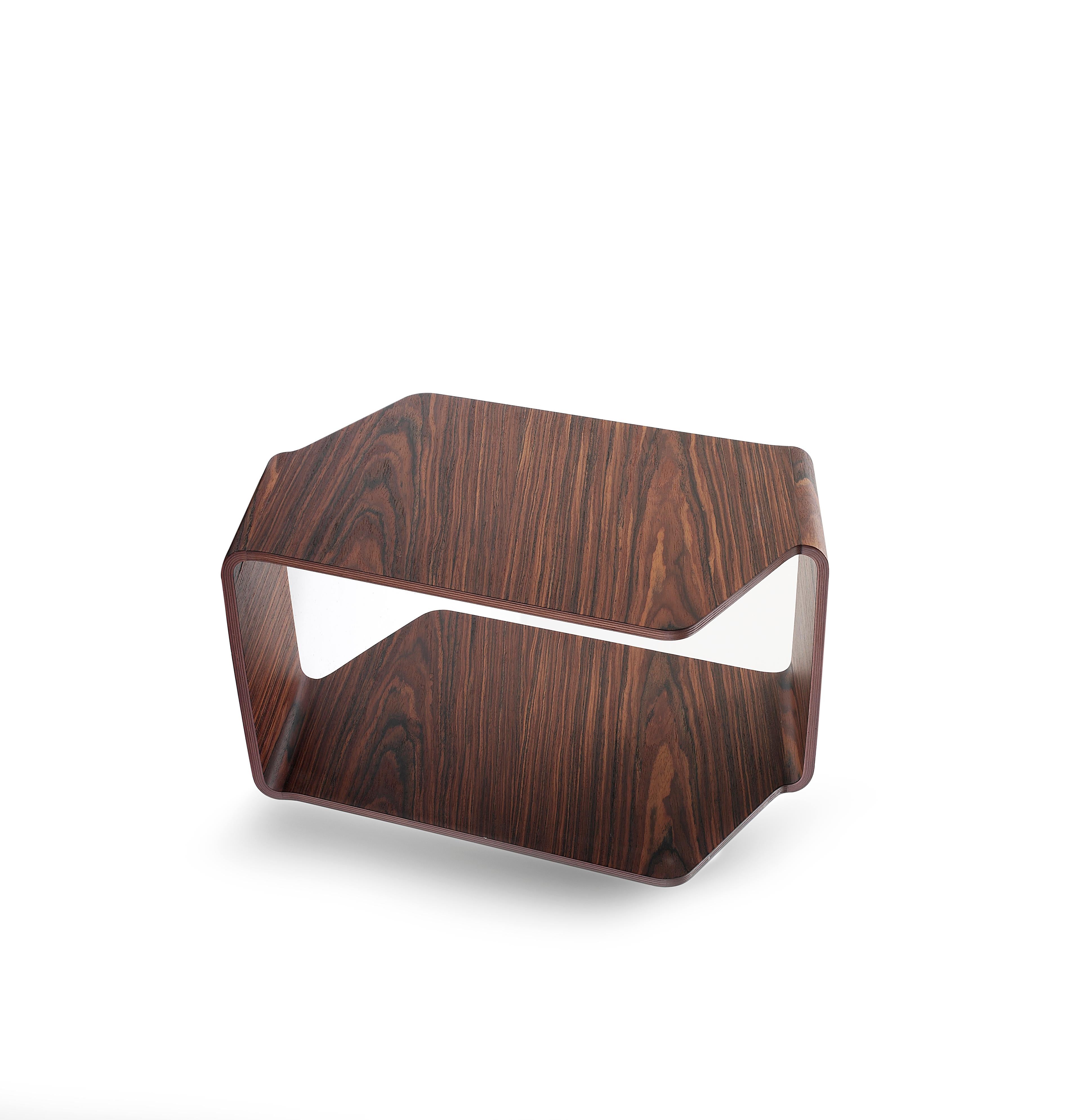 Nube Italia, Zirkustisch in beigem Holzlack von Mario Ferrarini (Moderne) im Angebot