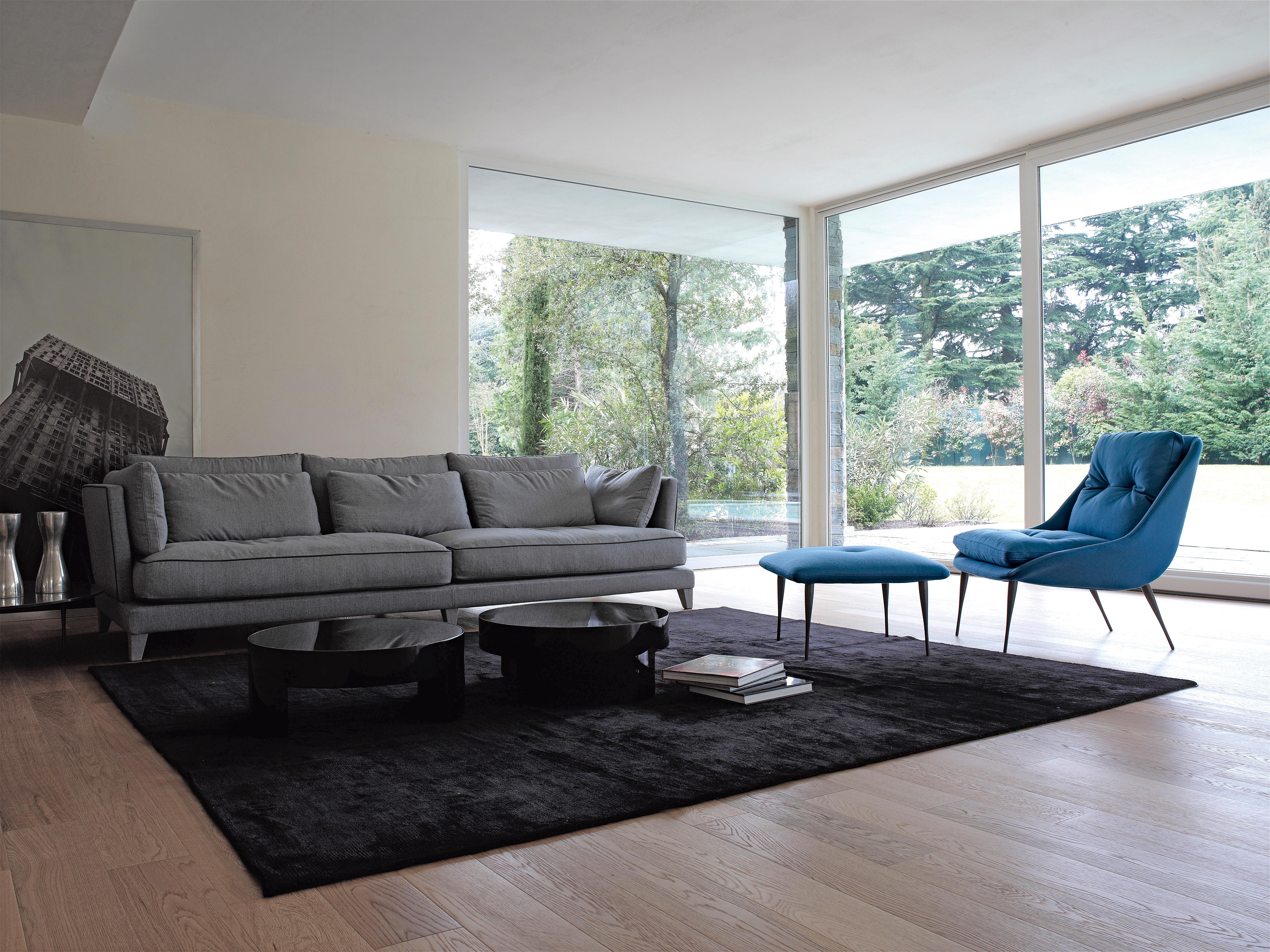 Moderne Canapé Nube Italia Harbor en tissu crème de Marco Corti en vente