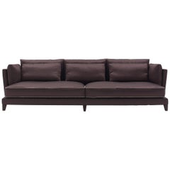 Nube Italia Harbour Sofa in Chocolate Upholstery by Marco Corti