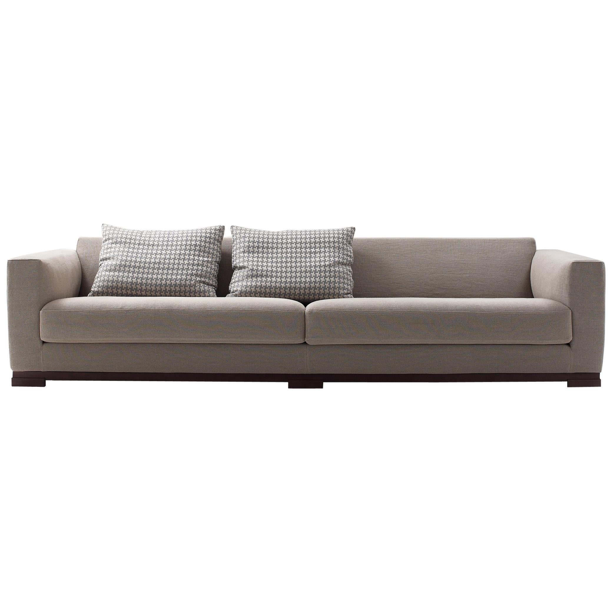 Nube Italia Kybos Sofa in Soft Beige Fabric by Mario Ferrarini For Sale