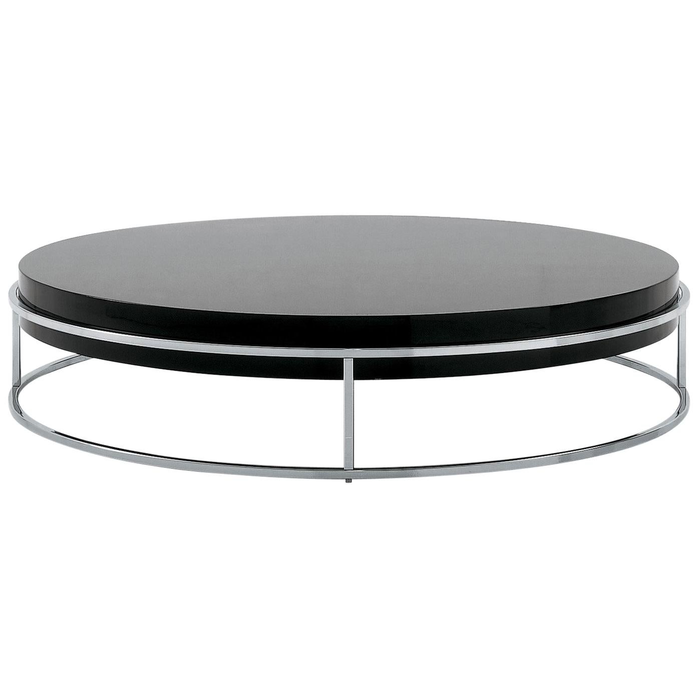 Nube Italia Link A Coffee Table in Lacquered Black by Ricardo Bello Dias For Sale