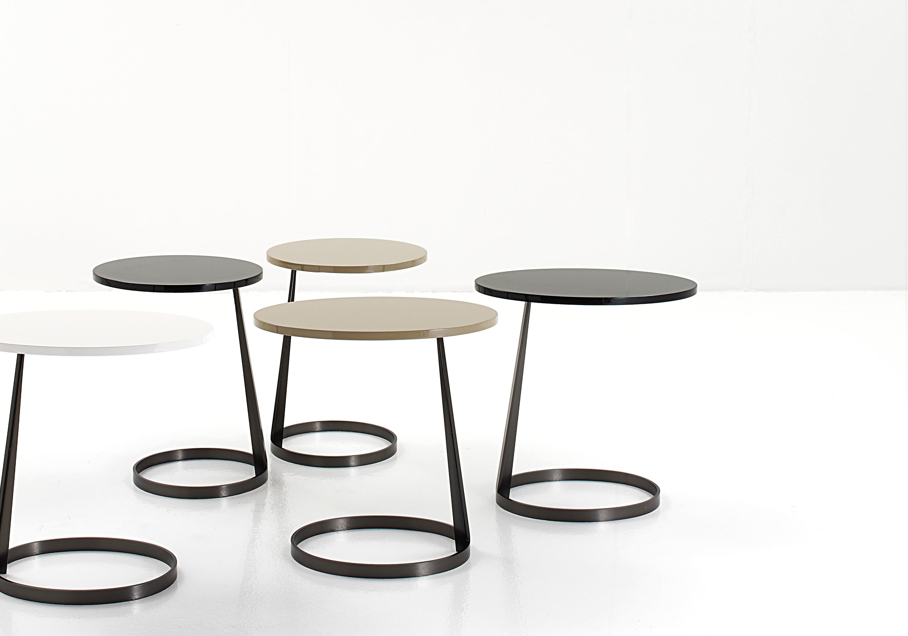 Nube Italia Rise-Tisch aus schwarz lackiertem Holz von Marco Corti (Moderne) im Angebot