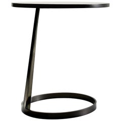 Table Nube Italia Rise en bois laqué noir de Marco Corti