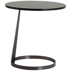 Nube Italia Rise Table in Black Lacquered Wood by Marco Corti