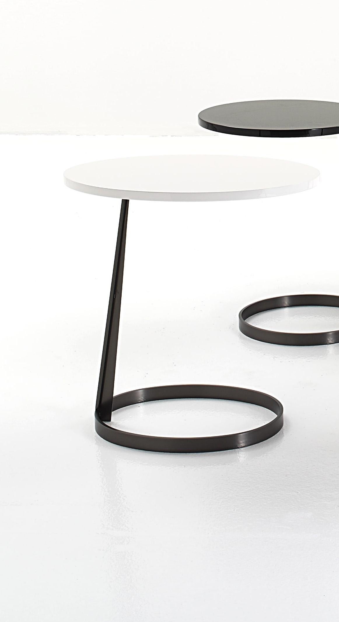 Moderno Tavolo Rise di Nube Italia in Wood Wood laccato bianco di Marco Corti in vendita
