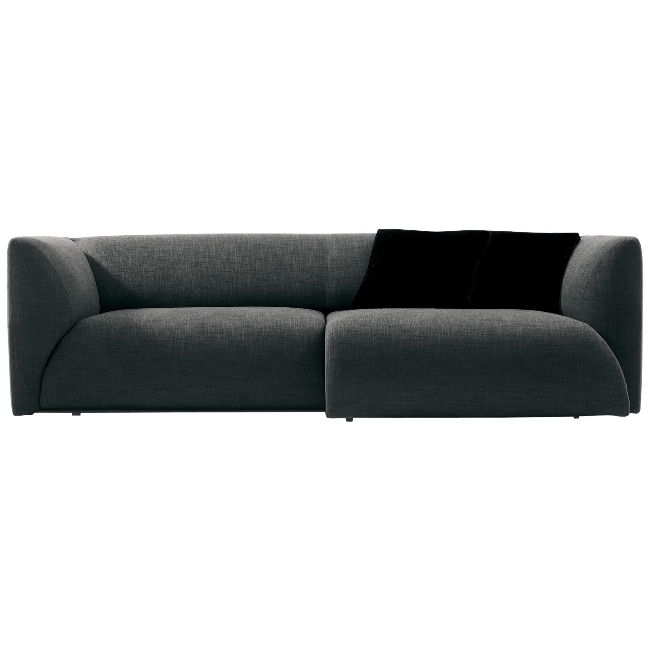 Nube Italia Sophie Sofa in Charcoal Grey Upholstery by Mario Ferrarini For Sale