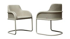 Poltrona Stream di Nube Italia in tessuto misto crema di Marco Corti