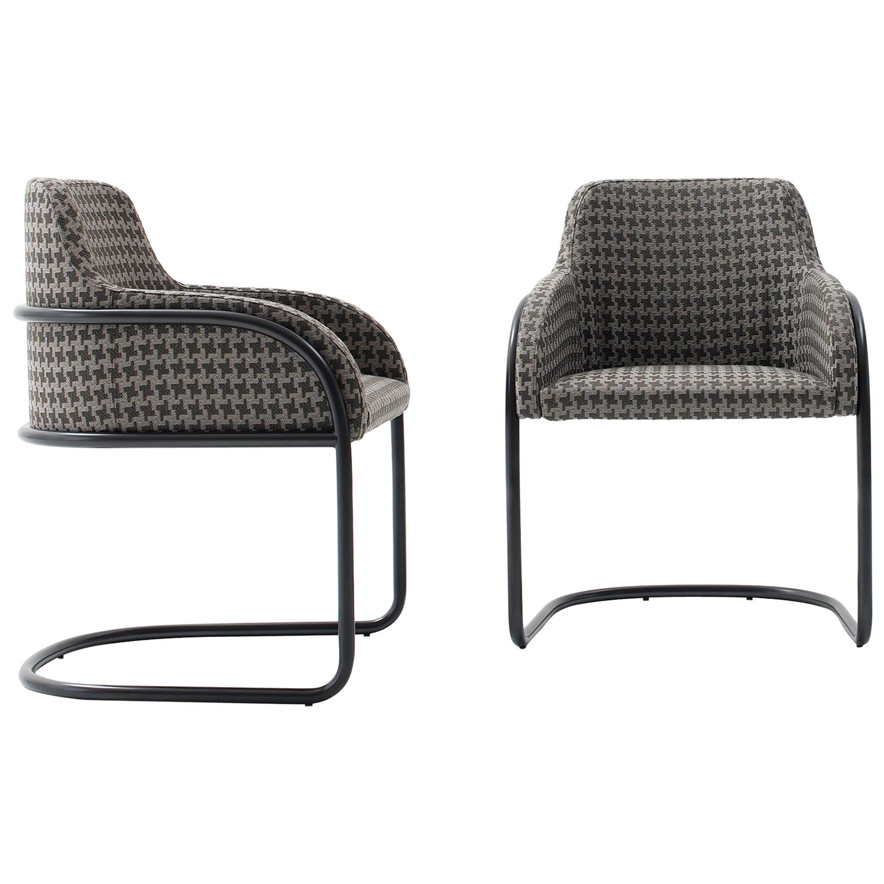 Fauteuil Nube Italia Stream en tissu gris mélangé de Marco Corti