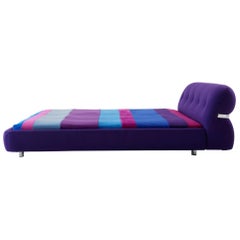 Nube Italia Track Bed in Blue Upholstery by Kemistry of Style