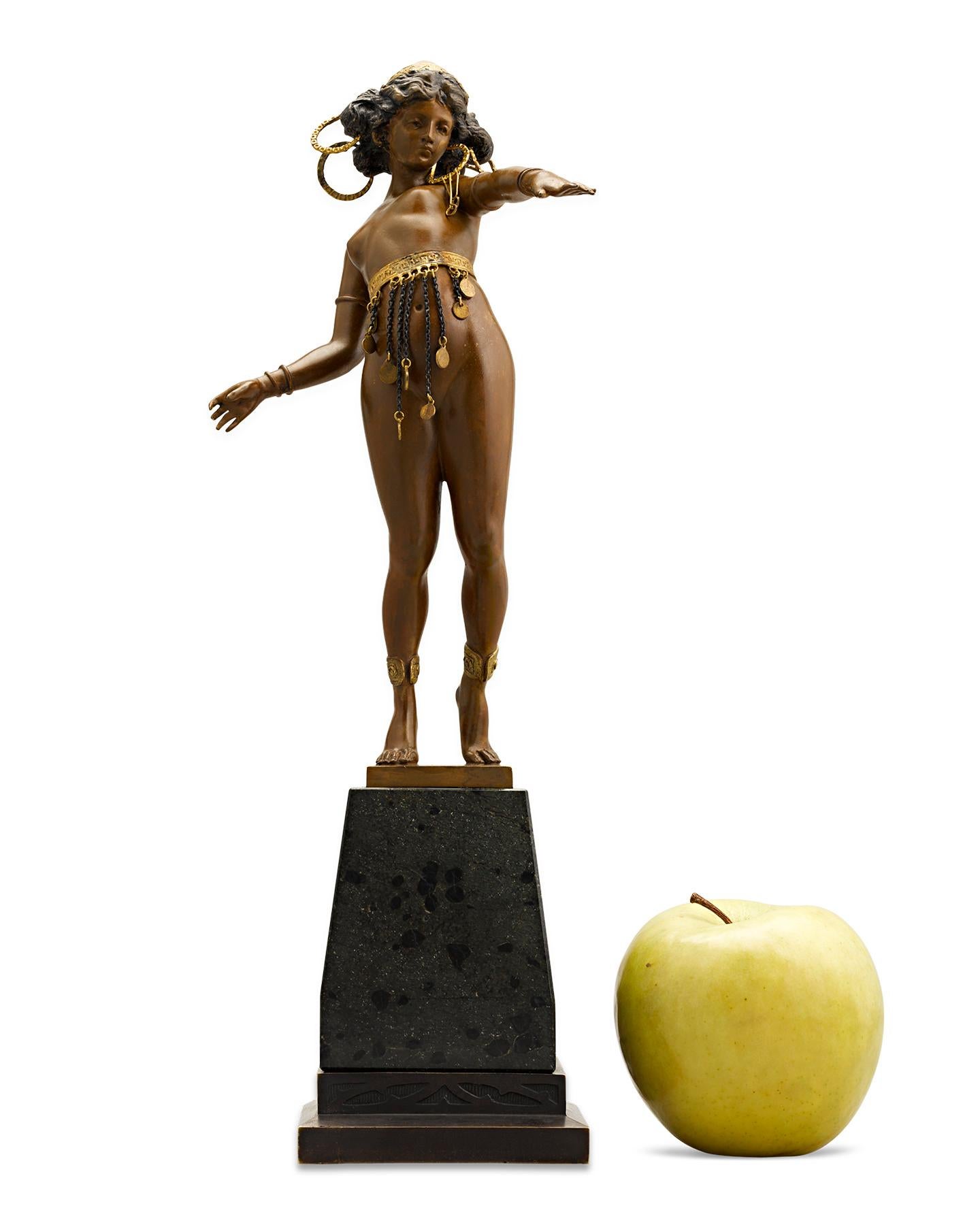 20th Century Nubian Dancer by Carl Kauba For Sale