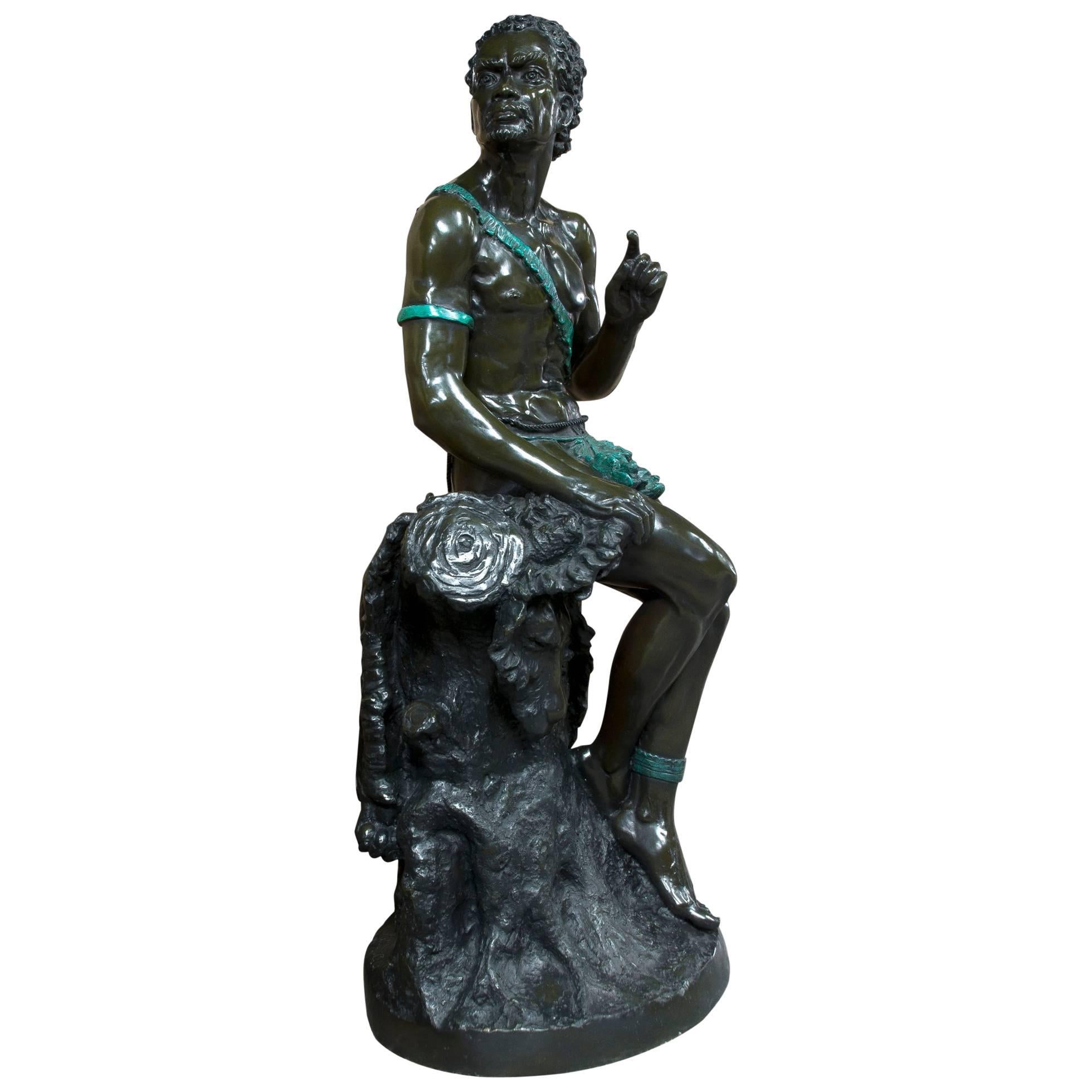 Nubian Man Bronze after Eugène Piat