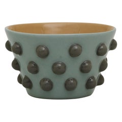 Ciotola scultorea in gres Nubo Baby Blue, Design contemporaneo