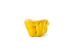 Nubola 133 Velvet Sofa in Yellow-Musk by Gaetano Pesce