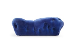 Nubola 238 Velvet Sofa in Cobalt by Gaetano Pesce