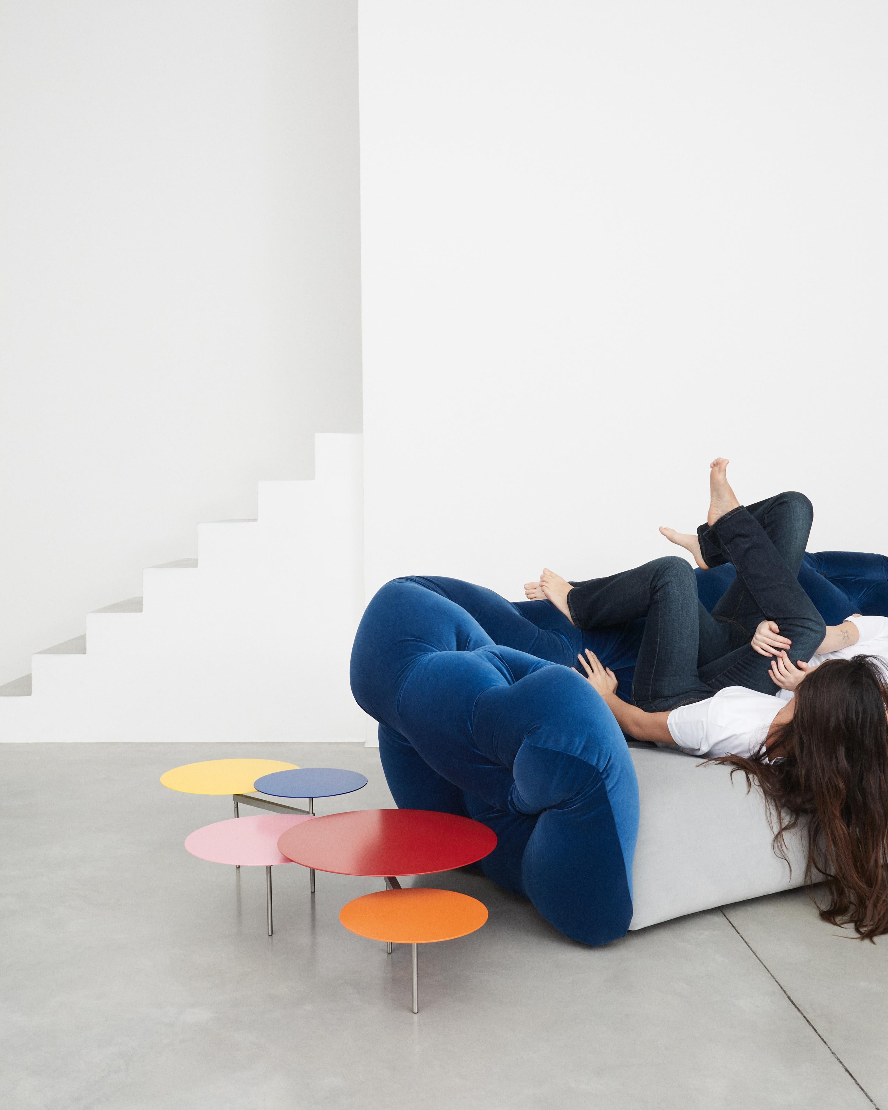 Nubola 277 Sofa aus Samt in NachtNavy von Gaetano Pesce im Angebot 9