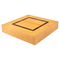 Nucci Valsecchi Parchment Coffee Table for TURA Milan, 1970s