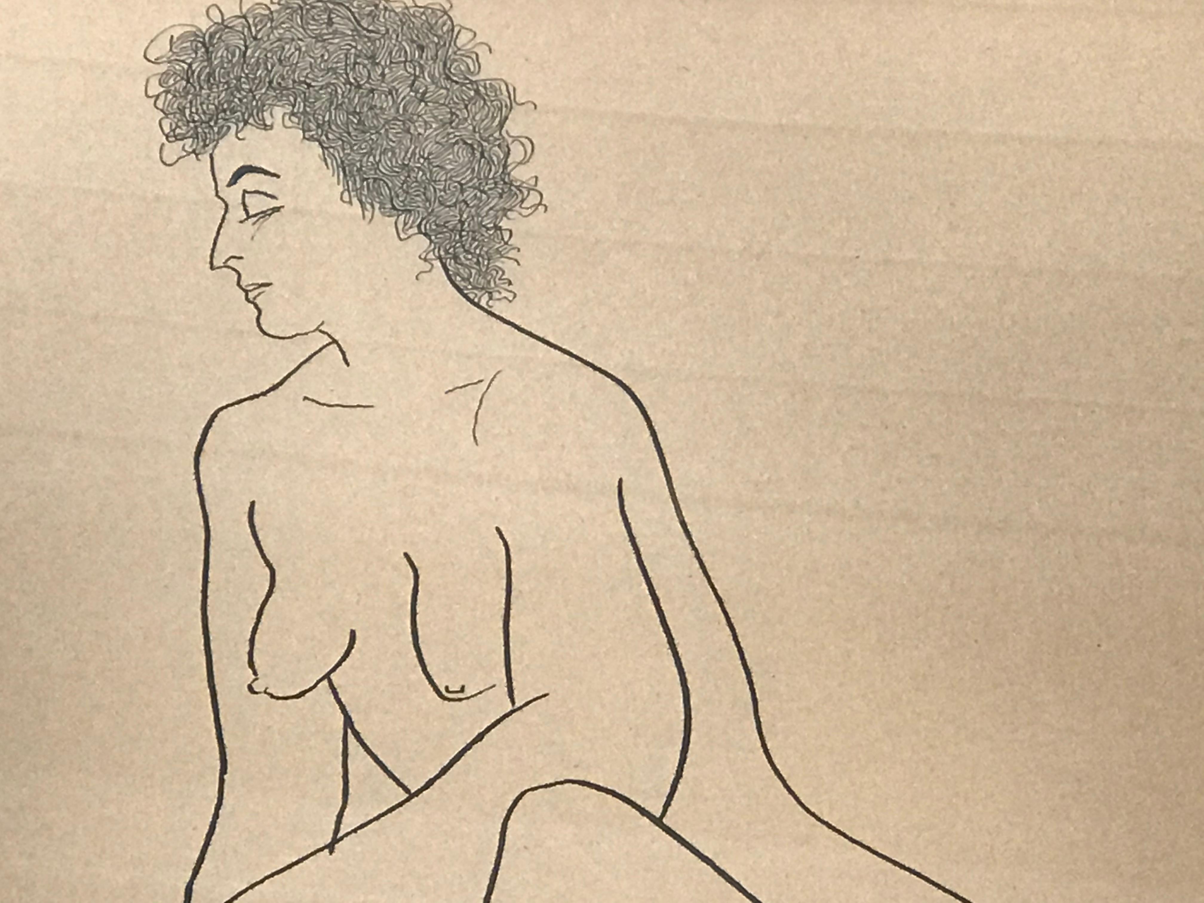 Moderne Drawing Nude n°6 de Jerry O' Day en vente