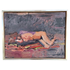 Nude Abstract Expressionist Painting by Lundy Siegriest