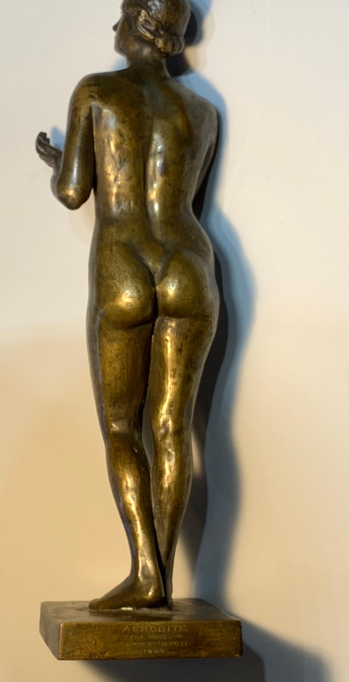 Nude Afrodite Somme Napoli Bronze Sculpture For Sale 5