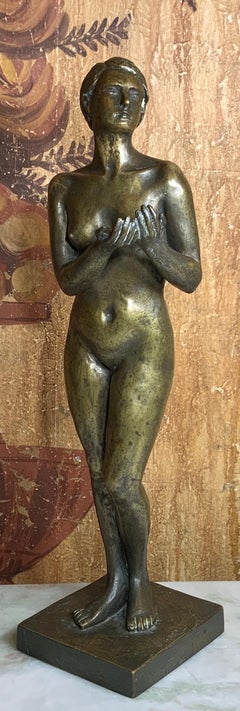 Nude Afrodite Somme Napoli Bronze Sculpture