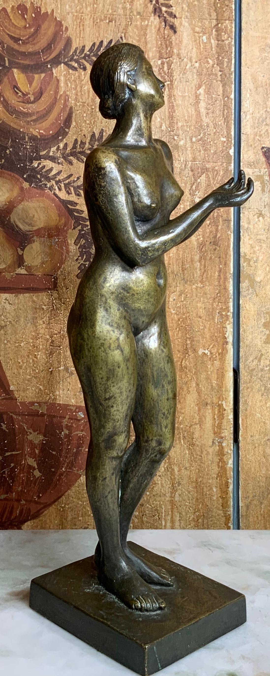 Nude Afrodite Somme Napoli Bronze Sculpture In Good Condition For Sale In Delray Beach, FL