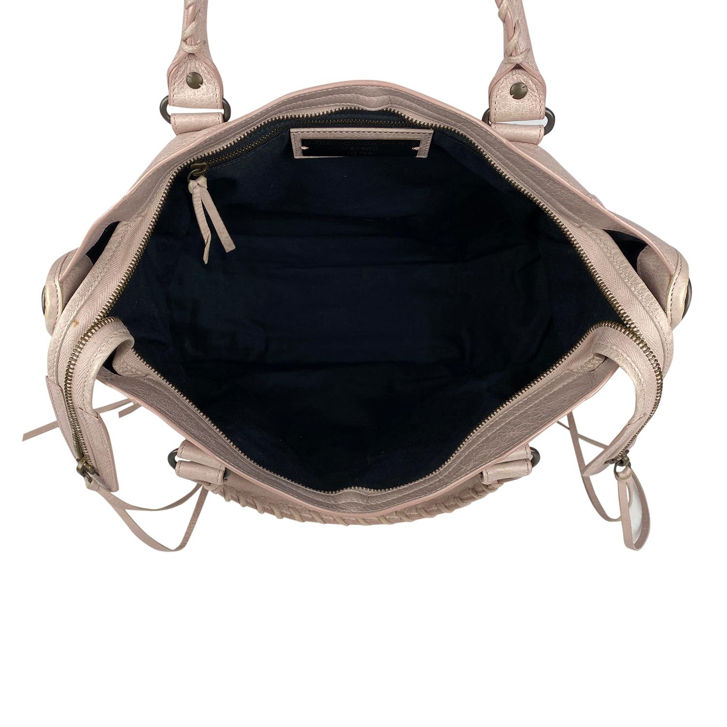 Nude Balenciaga Motocross Classic City Shoulder Bag 2