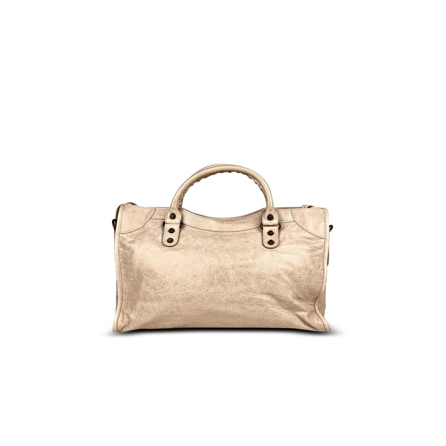 balenciaga city bag nude