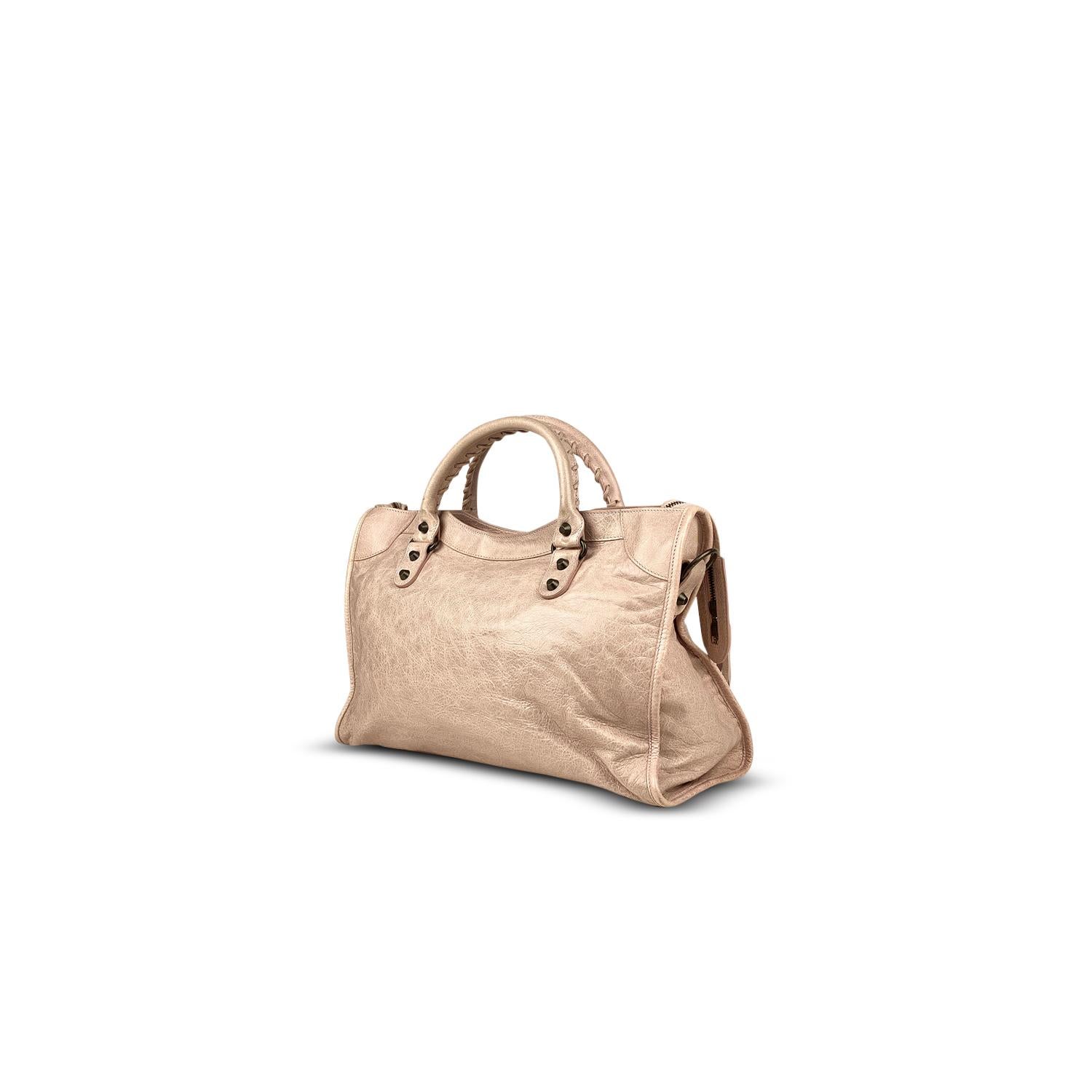 balenciaga nude bag