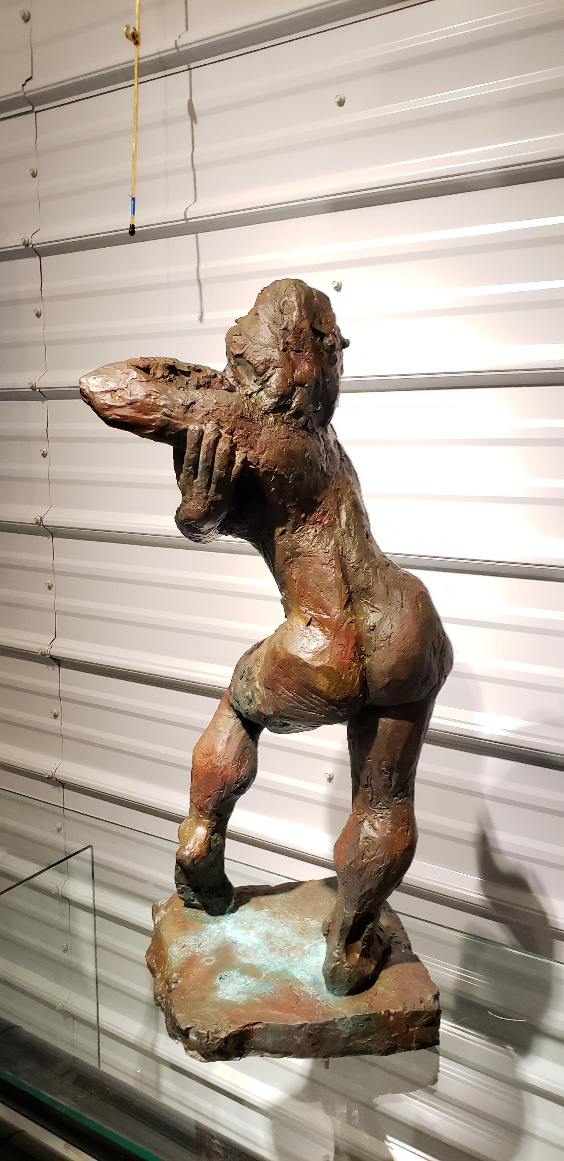 Nudefarbene Bronze-Skulptur von James Maher (amerikanisch) im Angebot
