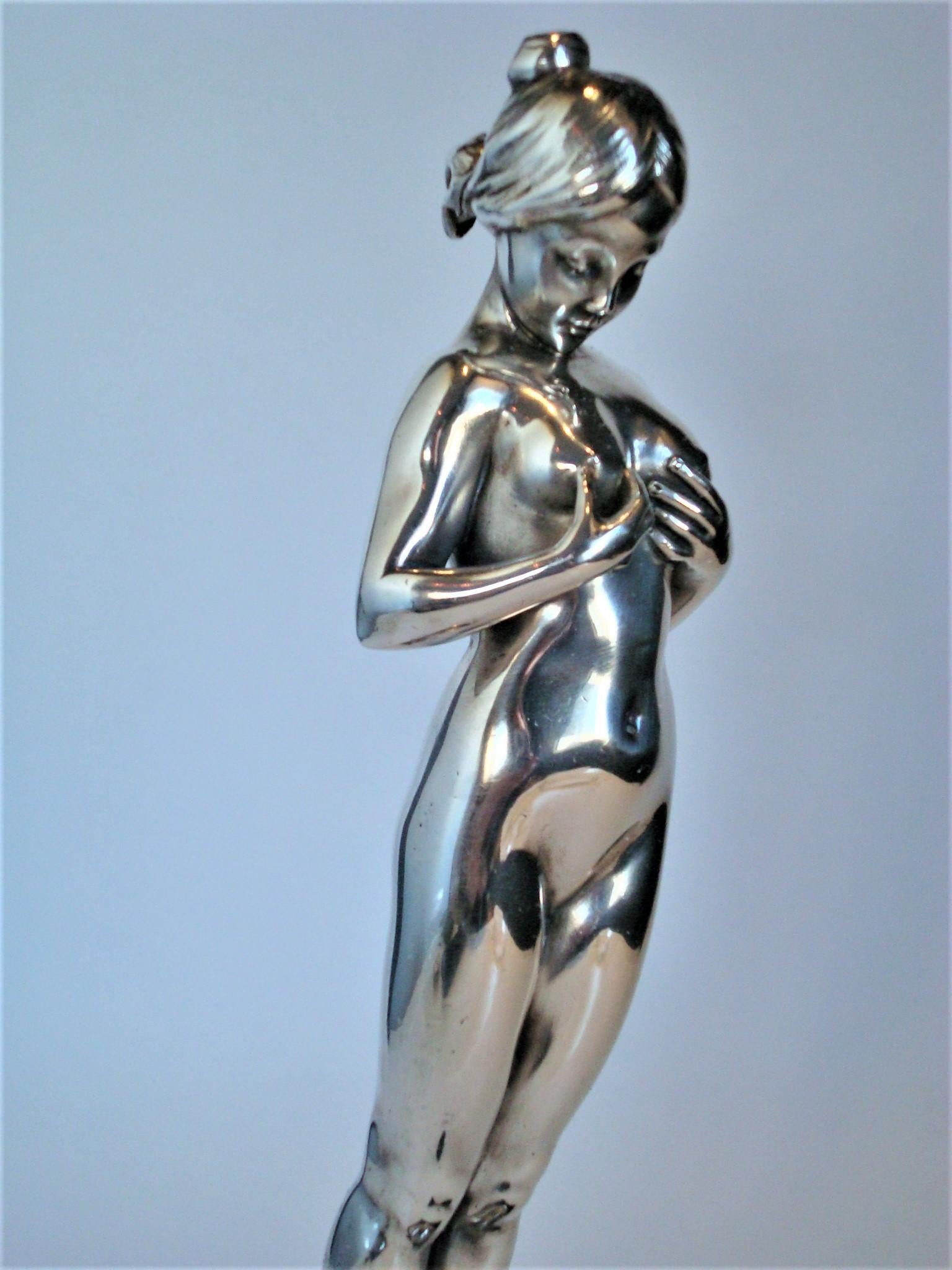Nude Car Mascot / Hood Ornament, by Antoine Bofill, French, Circa 1920 For Sale 2