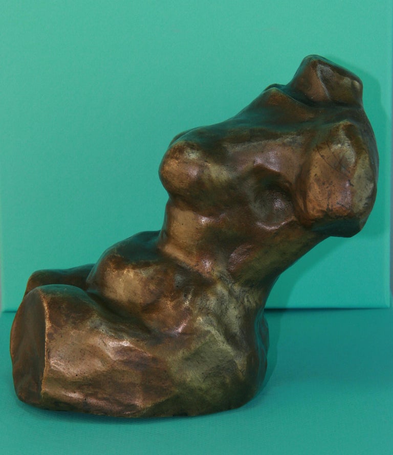 French Nude Cast Bronze Sculpture 1920's For Sale 1