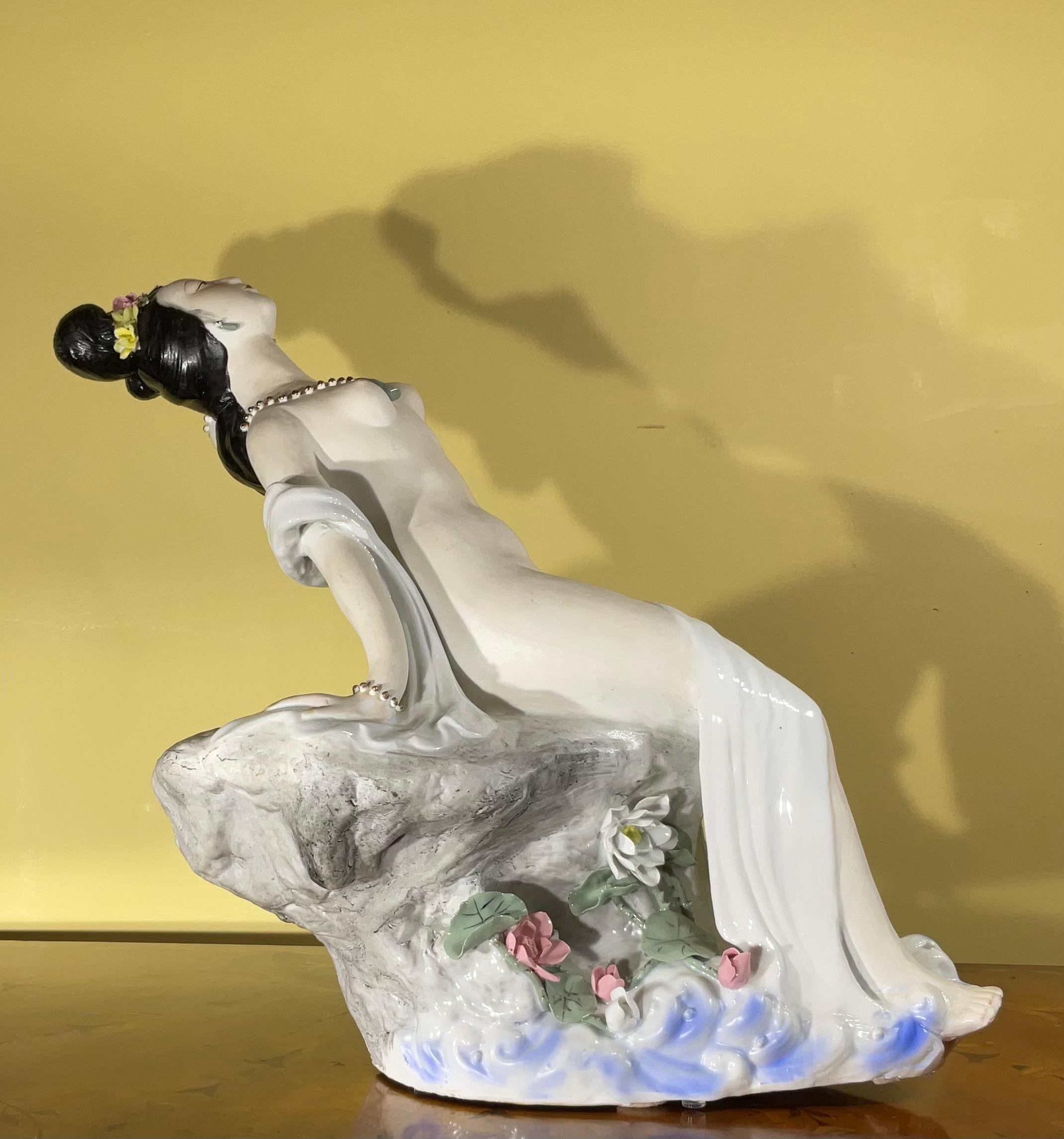 Nude ceramic Oriental Women Figure For Sale 5