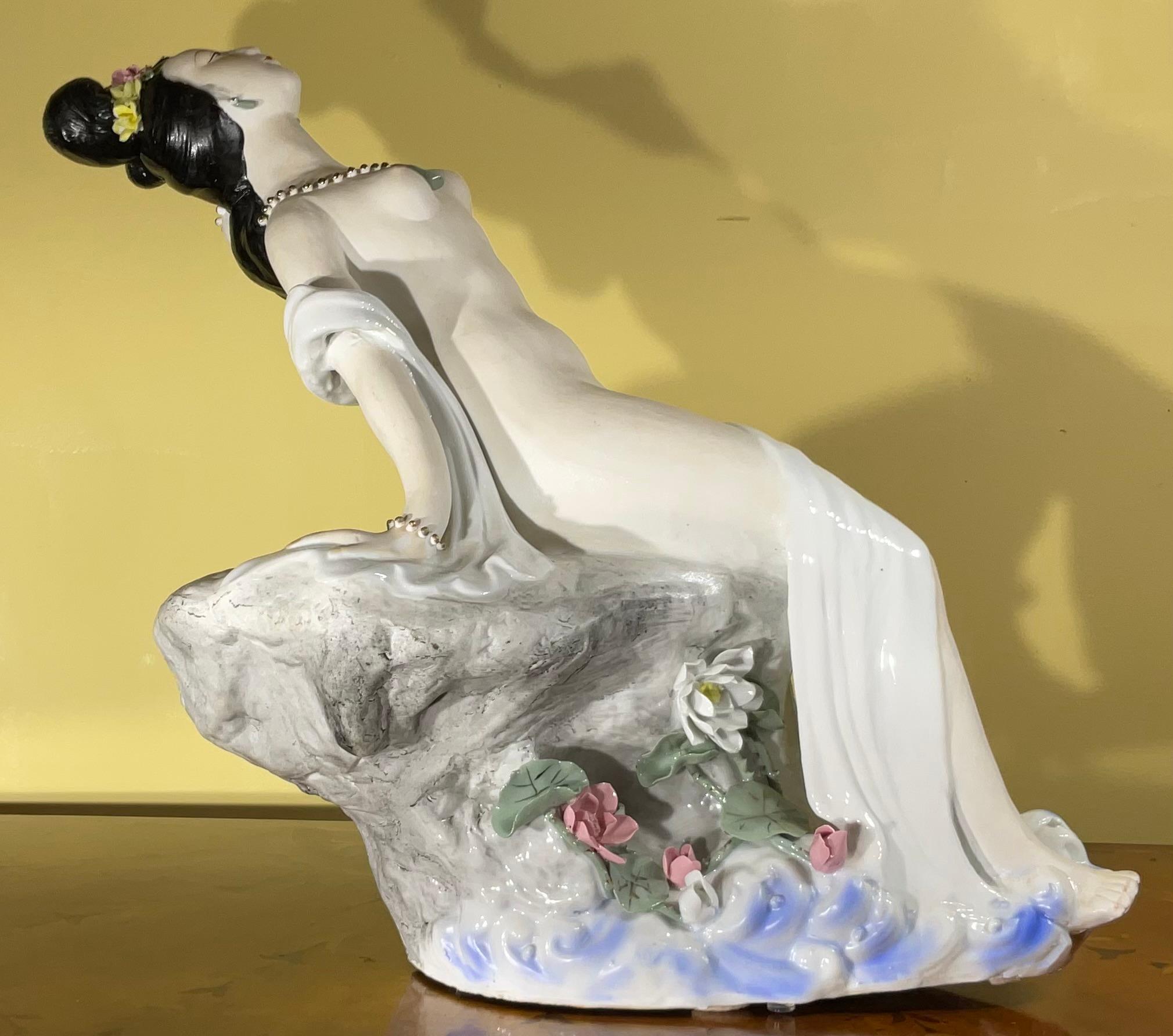 Nude ceramic Oriental Women Figure For Sale 6