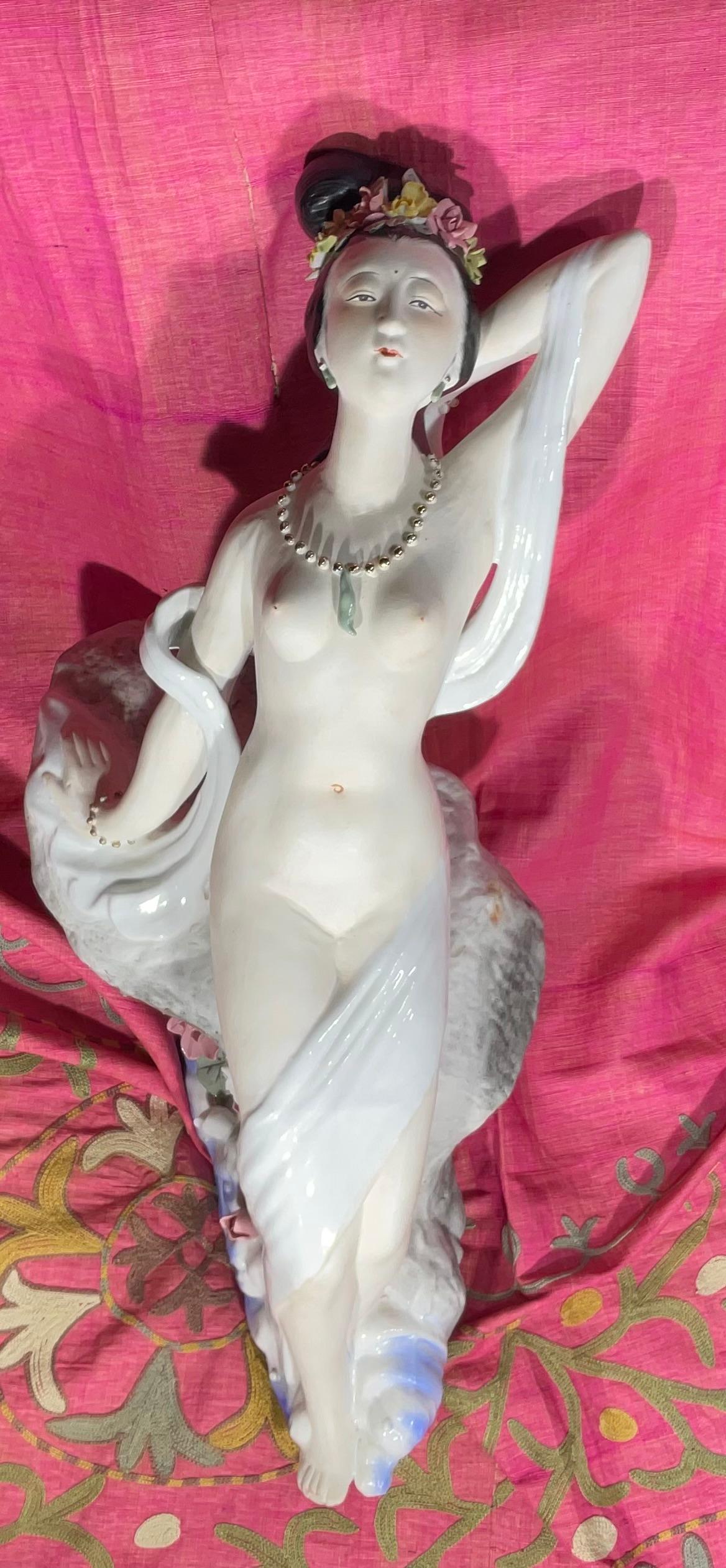 Nude ceramic Oriental Women Figure For Sale 8