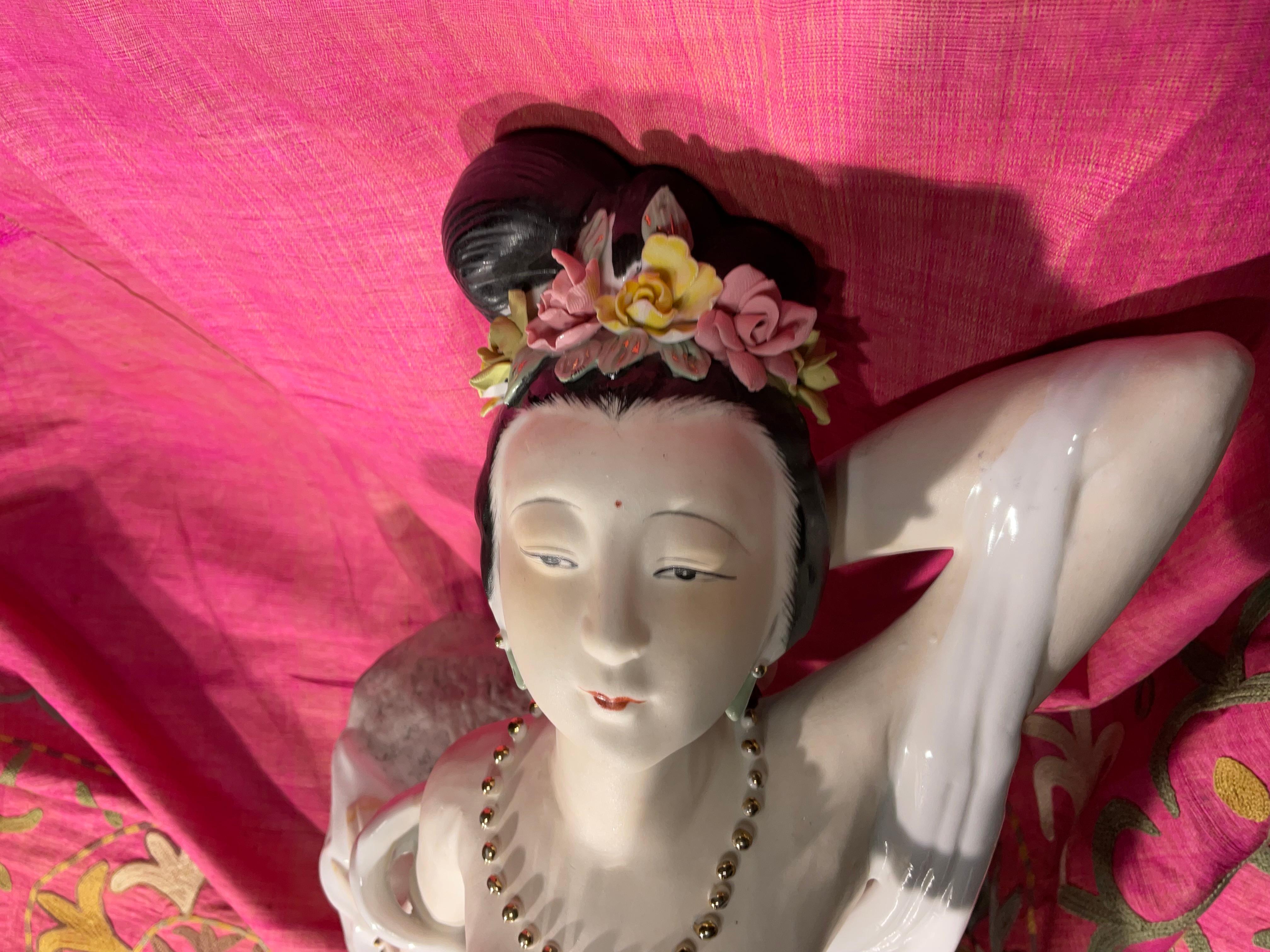 Nude ceramic Oriental Women Figure For Sale 9