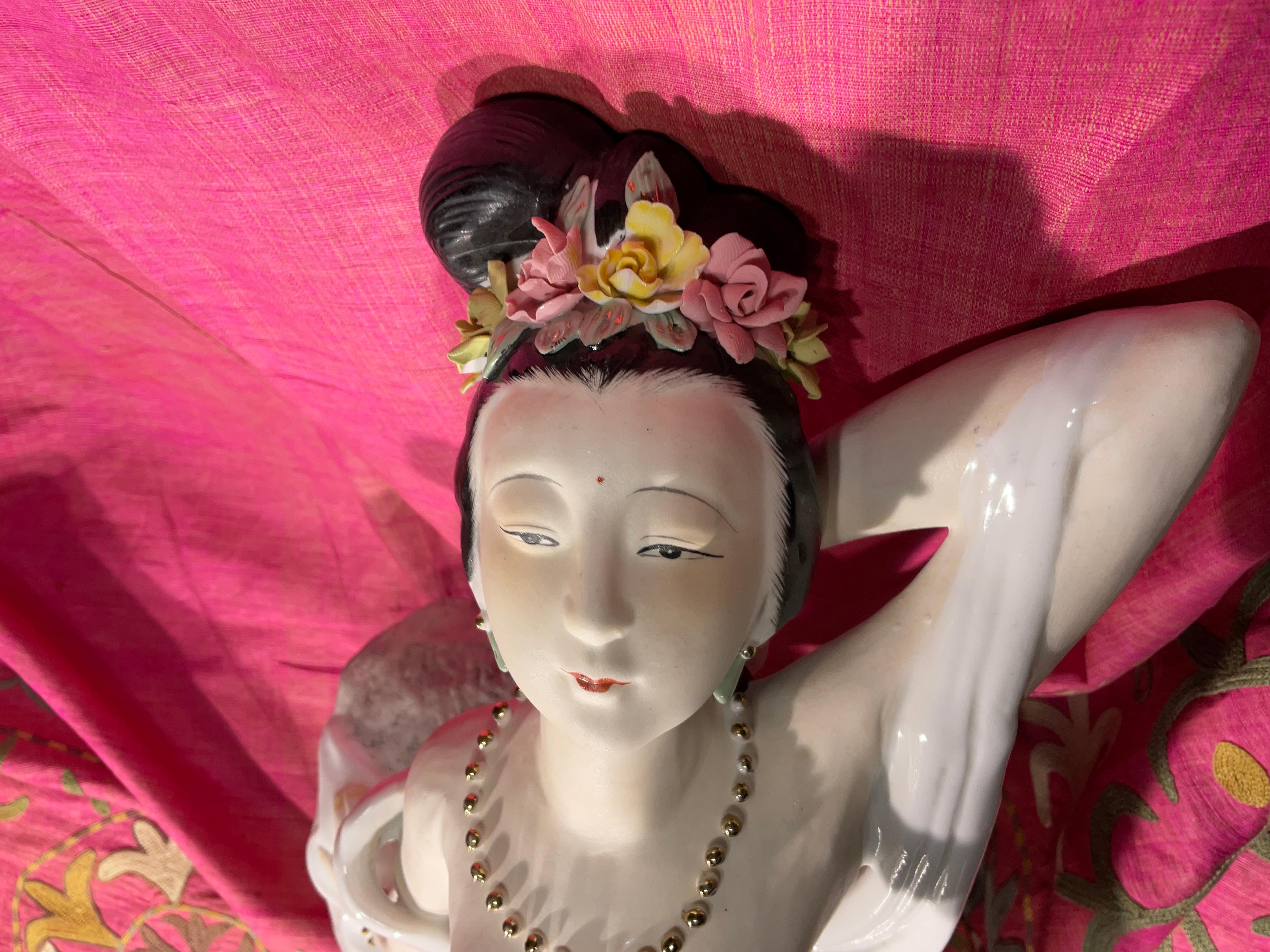 Nude ceramic Oriental Women Figure For Sale 10