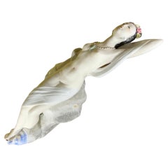 Nude ceramic Oriental Women Figure