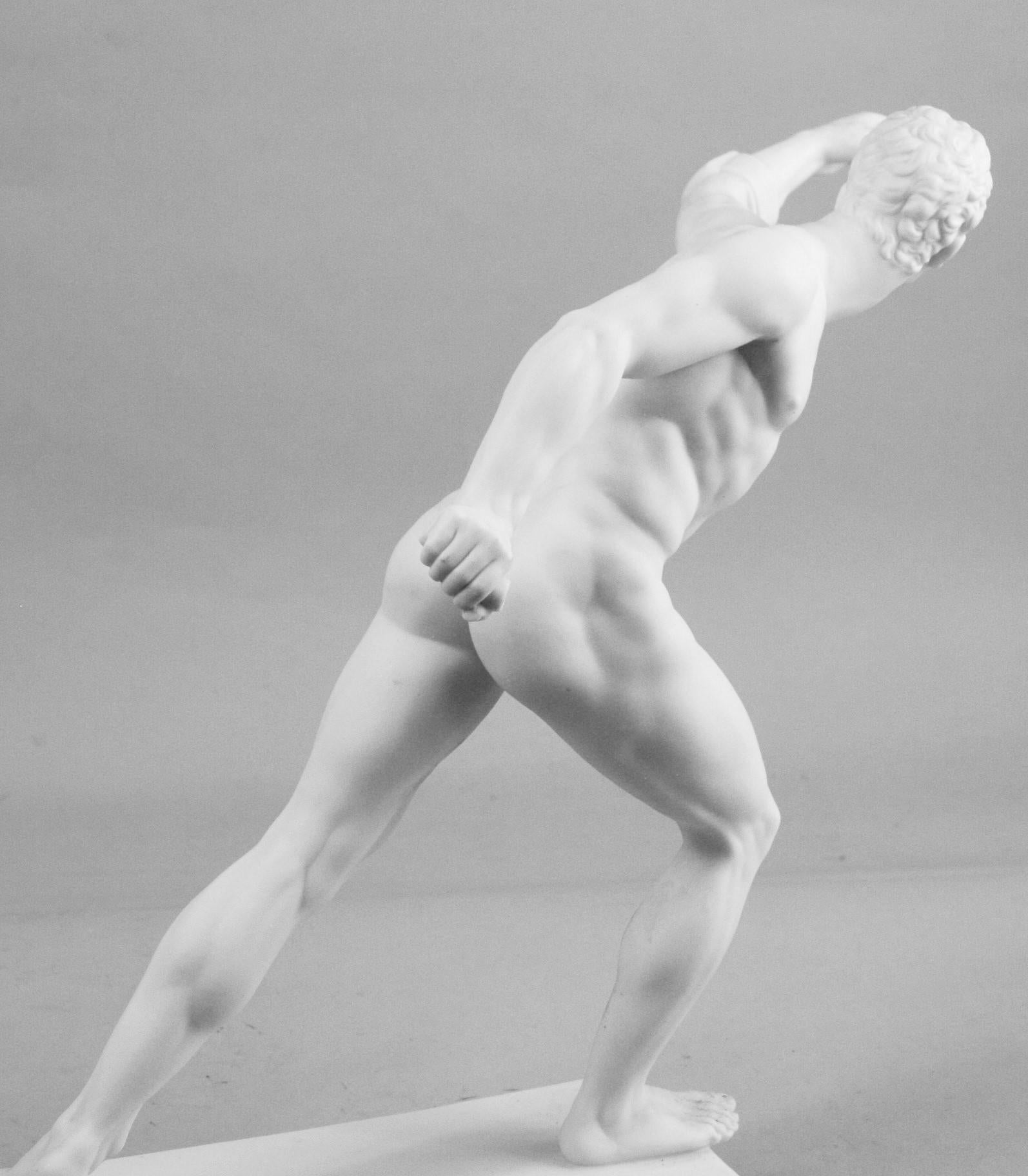 Nude Classical Greek Runner Sculpture 6