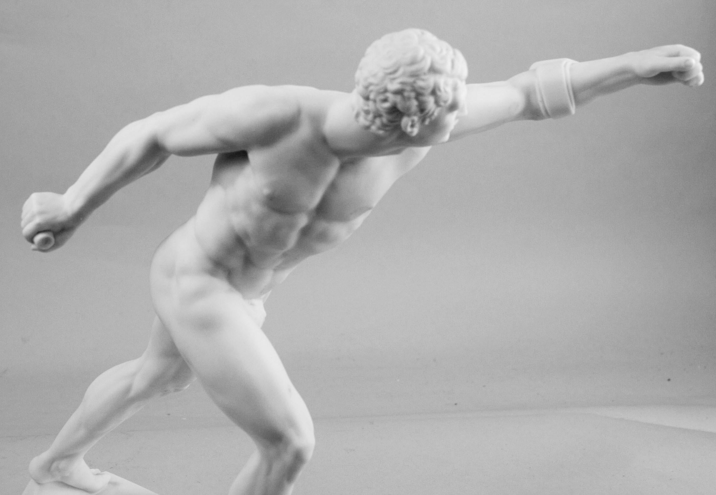 Nude Classical Greek Runner Sculpture 7