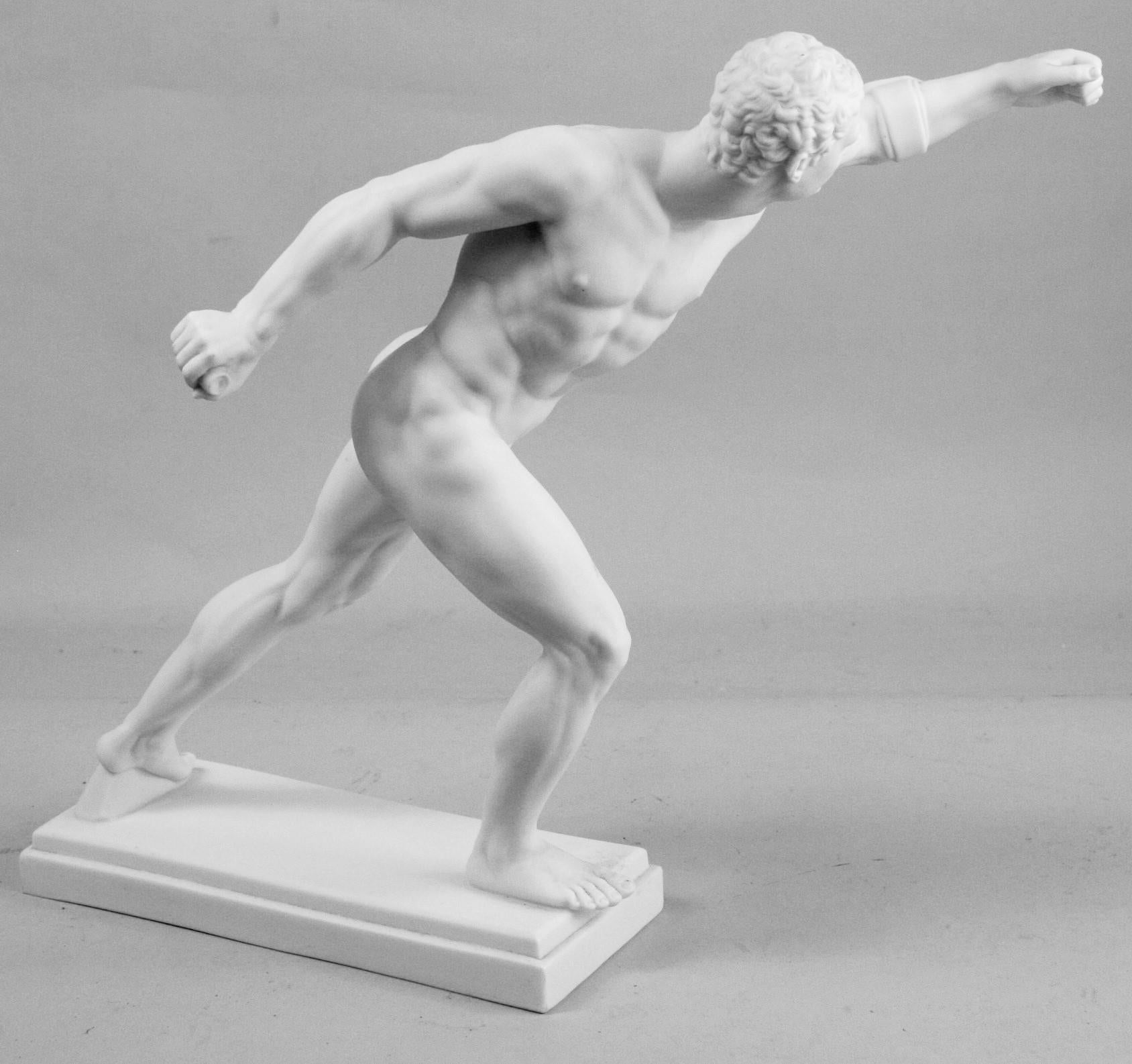 Nude Classical Greek Runner Sculpture 12